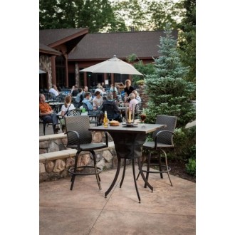 Outdoor Greatroom Company Empire Square Pub Table - Lifestyle