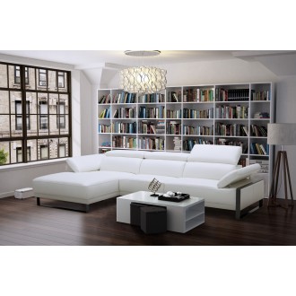 J&M Furniture Fleurier Leather Sectional