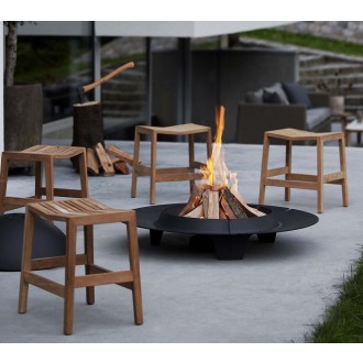 Cane-Line Flip Stool, Stackable