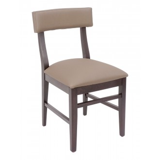 European Beechwood Wood Dining Chair - Cumin - Front