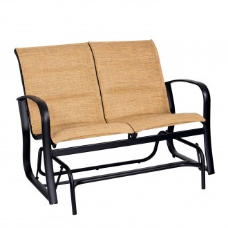 Woodard Fremont Padded Sling Gliding Love Seat
