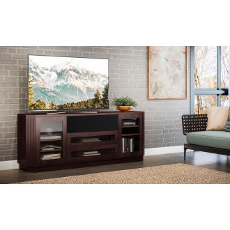 Furnitech 78" Transitional TV Console in a Wenge Finish - Lifestyle