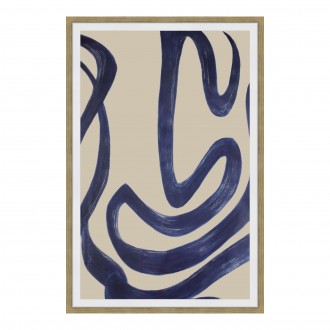 Moe's Home Collection Clarity 1 Abstract Ink Print Wall Decor - Front