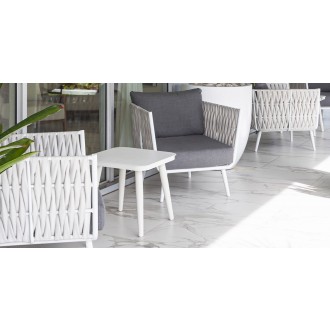 Source Furniture Aria 20" Square Aluminum Frame End Table