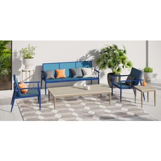 Source Furniture Danish Aluminum Sling Strap Sofa