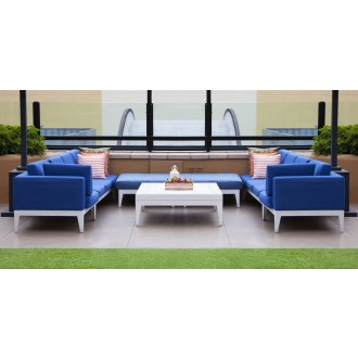 Source Furniture South Beach Small Square Coffee Table Set