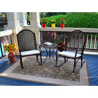 Tortuga Outdoor Garden Rocker 3Pc Bistro Set