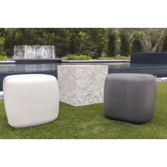 Sunset West Pebble End Table - Gray