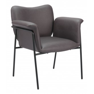 Heritage Accent Chair Brown- Front view 1