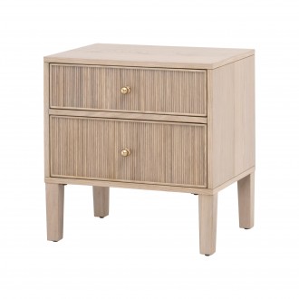 Essentials For Living Highland 2-Drawer Nightstand - Front Side Angle