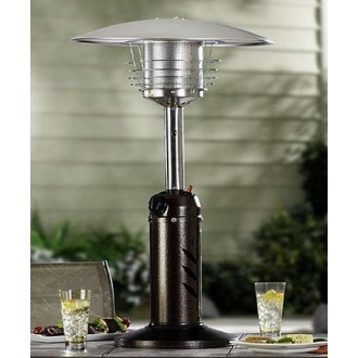 AZ Patio Heaters Table Top Patio Heater in Hammered Bronze - Lifestyle