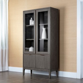 Sunpan Keldon Display Cabinet - Lifestyle