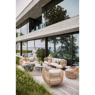 Cane-LIne Nest 2-Seater Sofa OUTDOOR, Incl. Cane-Line Natté Cushions