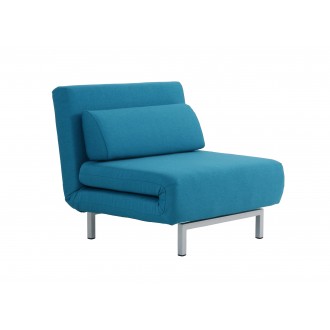 J&M Furniture Premium Chair Bed LK06-1 in Teal Fabric