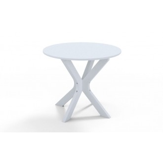 Telescope Casual Wexler Marine Grade Polymer 23" Round End Table w/ Rustic Top