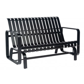Woodard Colfax Love Seat Glider