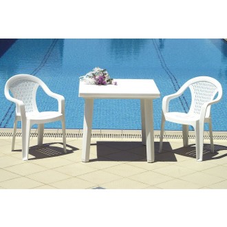 Compamia Cuadra Resin Square Dining Table