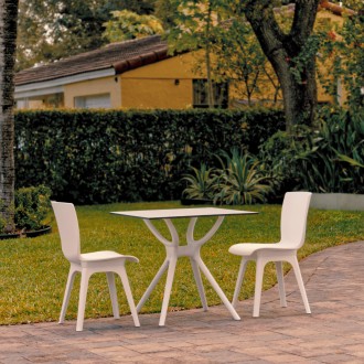 Compamia Mio Dining Set with 2 Chairs White - Lifestyle