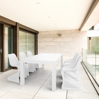  Compamia Vegas 70-86 Inch Extendable Dining Table - White