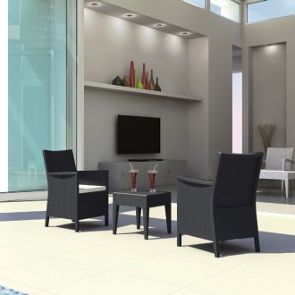 California Wickerlook Casual Seating Set of 3