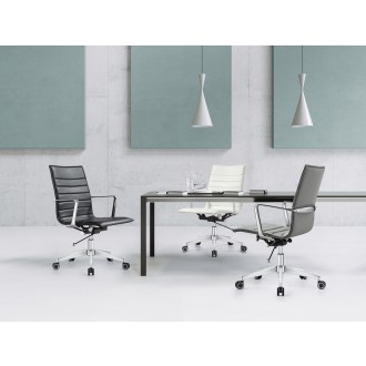 Woodstock Marketing Janis Mid Back Chair - Black Cover