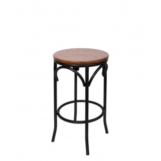 Henry Cross Back Backless Barstool 