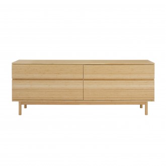Greenington Monterey 4 Drawer Double Dresser, Wheat - Front Angle