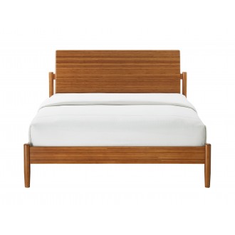 Greenington Monterey Queen Platform Bed, Amber - Front Angle