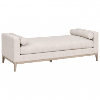 Essentials For Living Keaton Daybed, Bisque, Natural Gray Oak - Front Side Angle