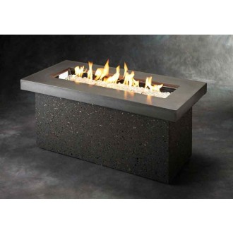 Outdoor Greatroom Company Key Largo Fire Pit W/Midnight Mist Supercast Top Gray Base - Lifestyle