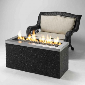 Outdoor Greatroom Company KeyLargo W/Stainless Steel Top Gray Tereno Base/CF1242 Burner - Lifestyle