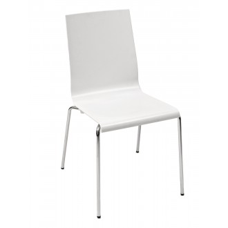 Technopolymer With Chromed Steel Tube Frame Chair - KUADRA-S 