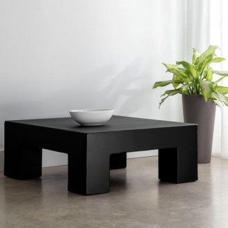 Sunpan Renley Coffee Table Black - Lifestyle