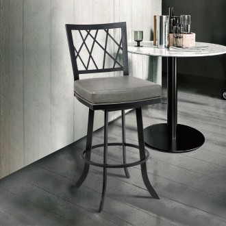 Armen Living Giselle Contemporary 26" Counter Height Barstool - Lifestyle 