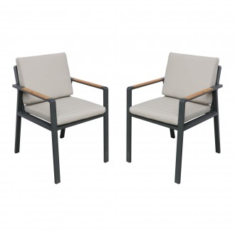 Nofi Outdoor Patio Dining Chair  - Set of 2