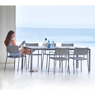 Cane-Line Less Armchair, Stackable French Weave