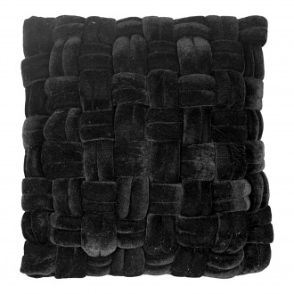 Moe's Home Collection PJ Velvet Pillow - Black - Front Angle