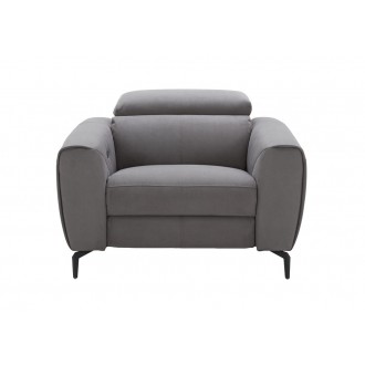 J&M Furniture Lorenzo Grey Fabric Front