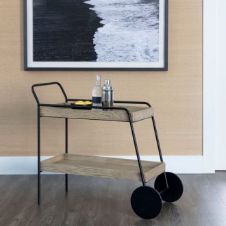 Sunpan Spruce Bar Cart - Lifestyle