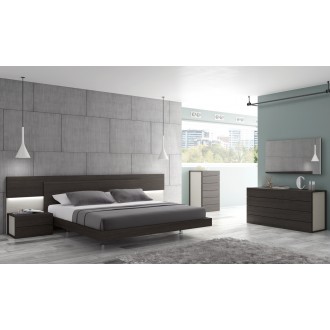 J&M Furniture Maia Light Grey Lacquer Dresser 001