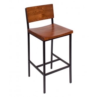Memphis Barstool With Steel Wire Frame - Sand Black Finish