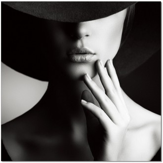 J&M Furniture Acrylic Wall Art Mysterious lady | SB-61027C 