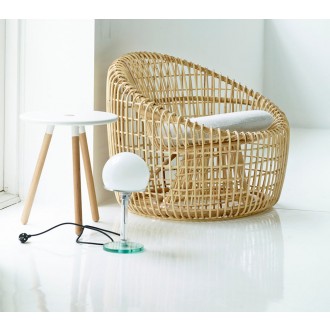 Cane-Line Nest Round Chair INDOOR White Cushion