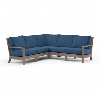 Laguna Sectional in Spectrum Indigo, No Welt - Front Side Angle