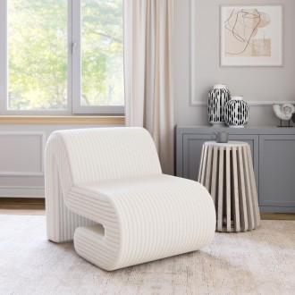 Opam Accent Chair in White- Lifestyle 1