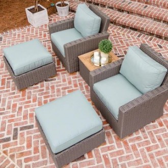 Royal Teak Boca Ottoman