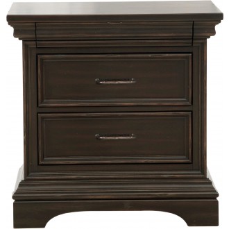 Pulaski Furniture Caldwell 2 Drawer Nightstand Front