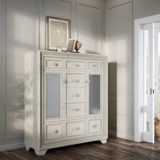 Pulaski Furniture Camila 9 Drawer Door Chest Room View