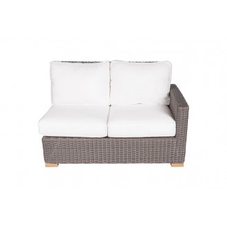 Royal Teak Sanibel Wicker 2-Seater Arm Left