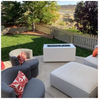 Pismo 48" Fire Pit - Powder Coated White OUTDOOR